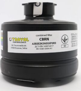 Комбінований фільтр Trayal СBRN А2В2Е2К2NOSXР3RD